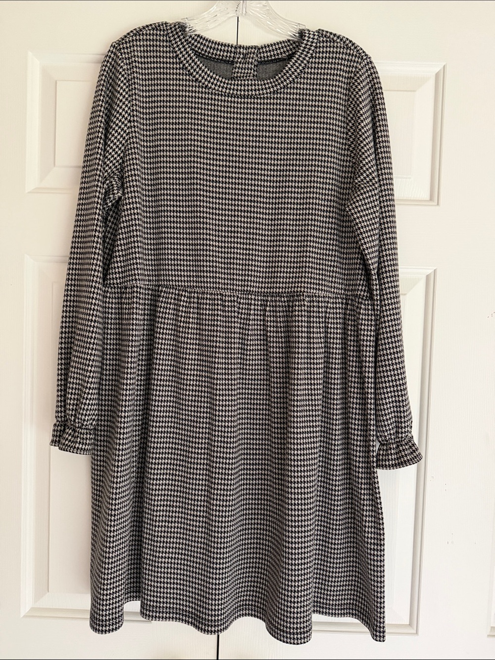 Plaid knit Dress